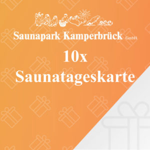10er Saunatageskarte des Saunaparks Kamperbrück