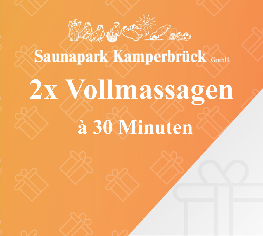 Gutschein für 2 Vollmassagen im Saunapark Kamperbrück