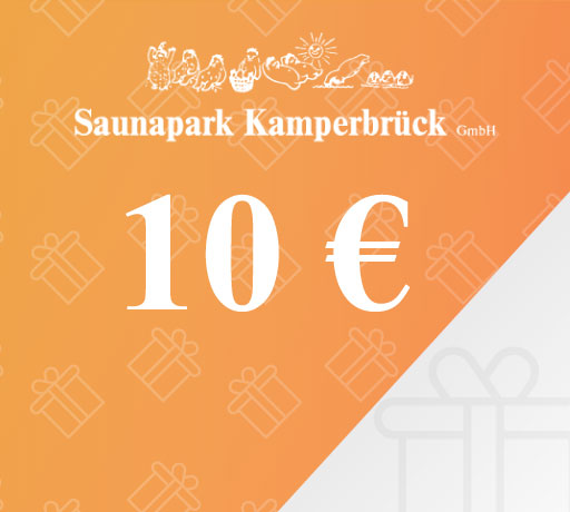 Gutschein über 10 Euro für den Saunapark Kamperbrück