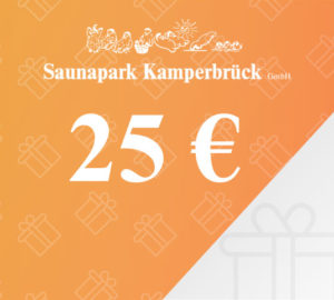 Gutschein über 25 Euro für den Saunapark Kamperbrück
