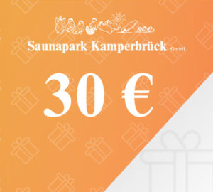 Gutschein über 30 Euro für den Saunapark Kamperbrück