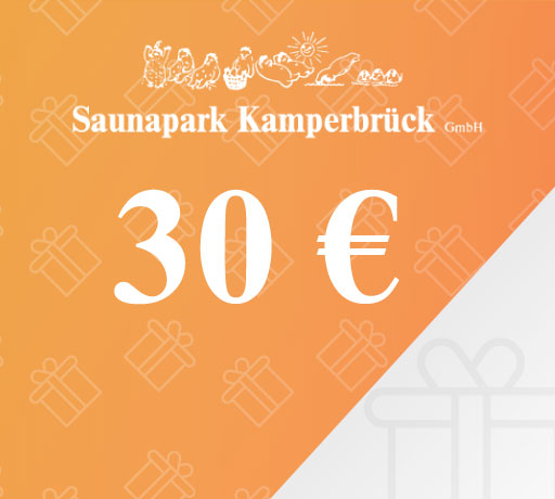 Gutschein über 30 Euro für den Saunapark Kamperbrück