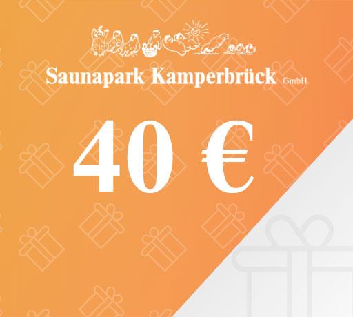 Gutschein über 40 Euro für den Saunapark Kamperbrück